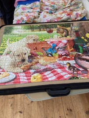 Rosemary has been chilling out doing a jigsaw